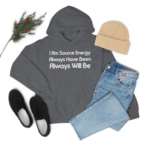 I Am Source Energy and Always Will Be Unisex Heavy Blend™ Hooded Sweatshirt - Big Brain Brew