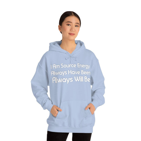 I Am Source Energy and Always Will Be Unisex Heavy Blend™ Hooded Sweatshirt - Big Brain Brew