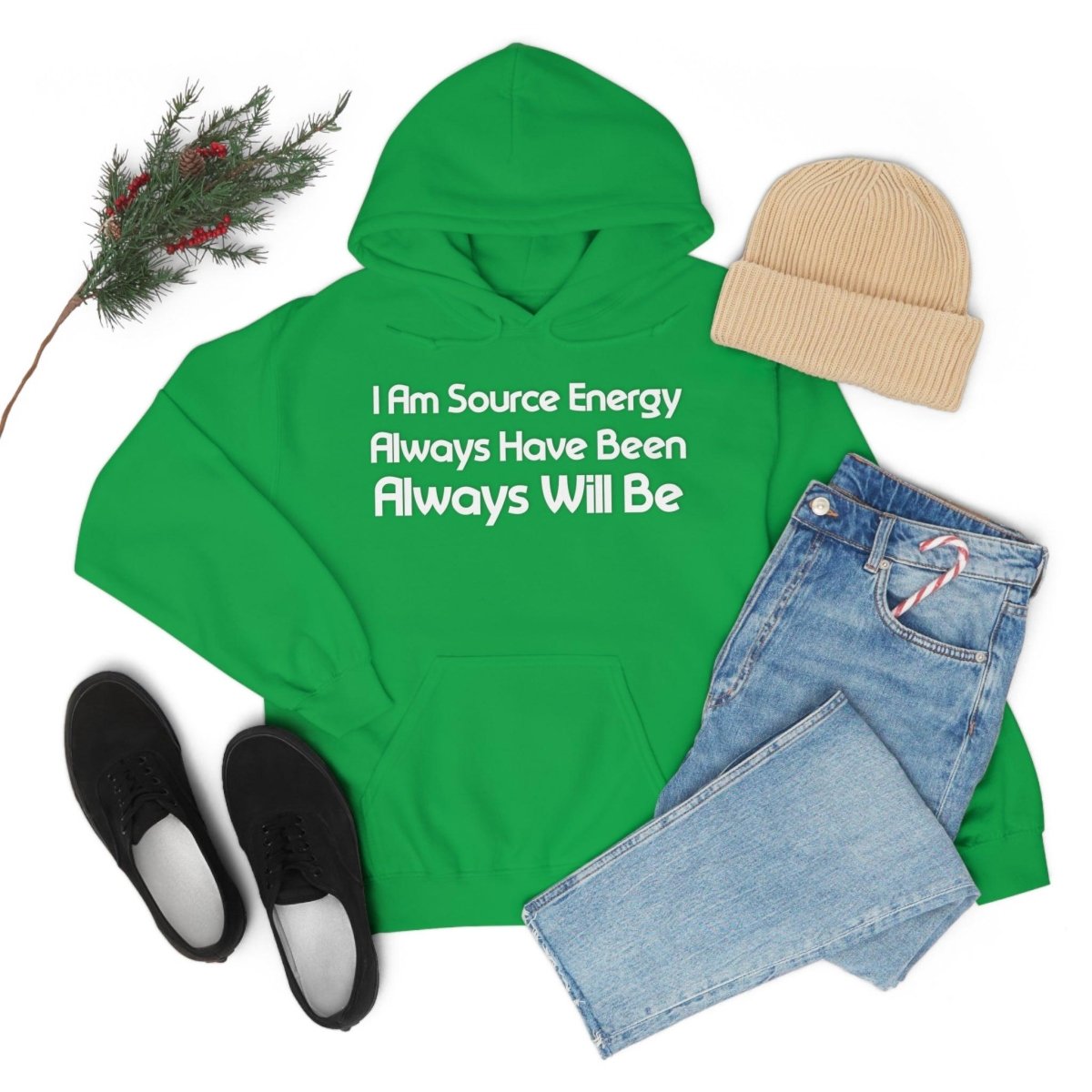 I Am Source Energy and Always Will Be Unisex Heavy Blend™ Hooded Sweatshirt - Big Brain Brew