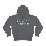 I Am Source Energy and Always Will Be Unisex Heavy Blend™ Hooded Sweatshirt - Big Brain Brew