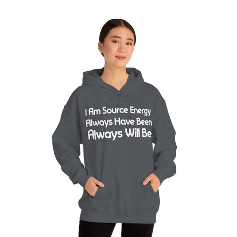 I Am Source Energy and Always Will Be Unisex Heavy Blend™ Hooded Sweatshirt - Big Brain Brew