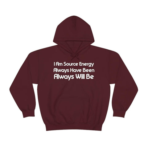 I Am Source Energy and Always Will Be Unisex Heavy Blend™ Hooded Sweatshirt - Big Brain Brew