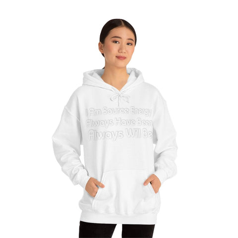 I Am Source Energy and Always Will Be Unisex Heavy Blend™ Hooded Sweatshirt - Big Brain Brew