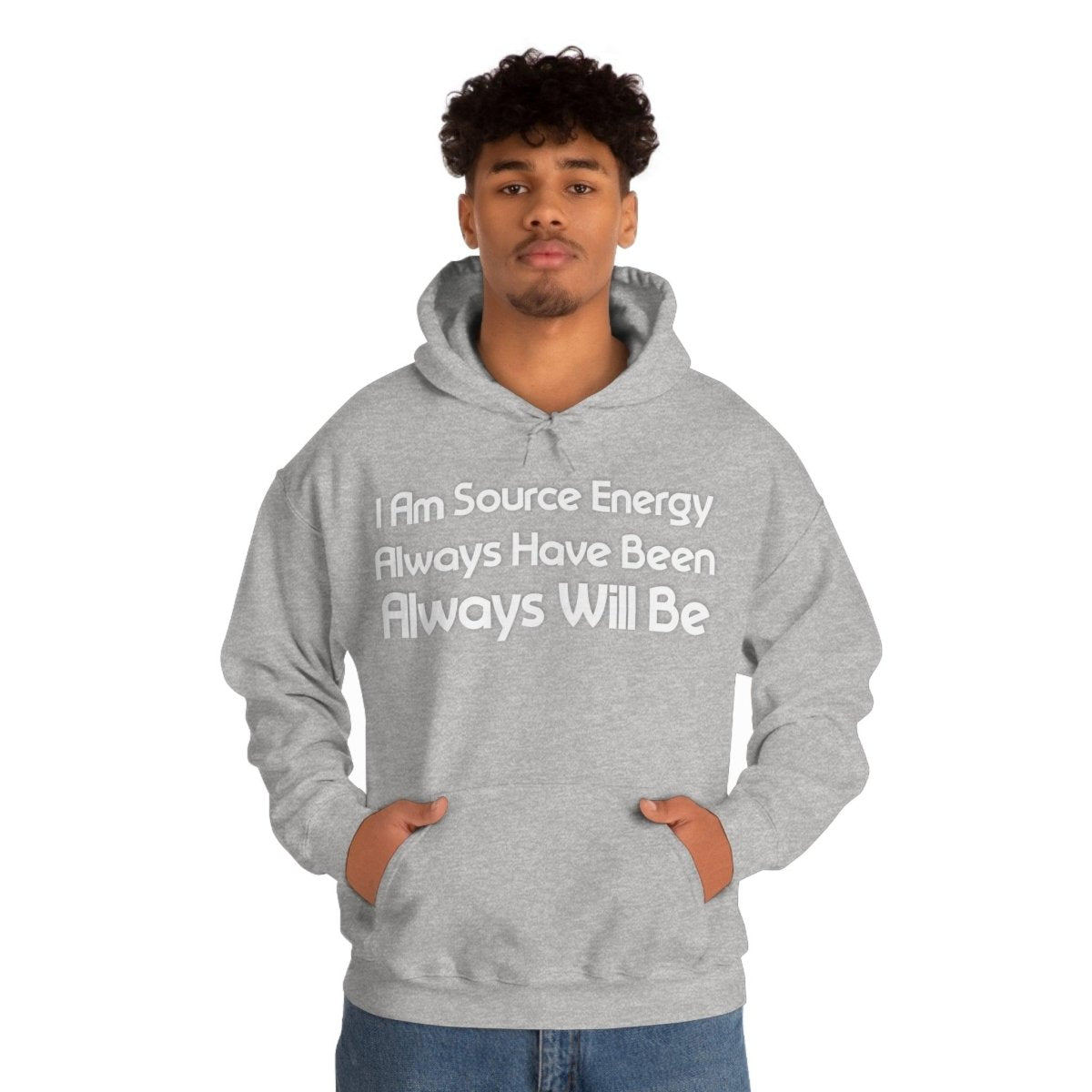 I Am Source Energy and Always Will Be Unisex Heavy Blend™ Hooded Sweatshirt - Big Brain Brew