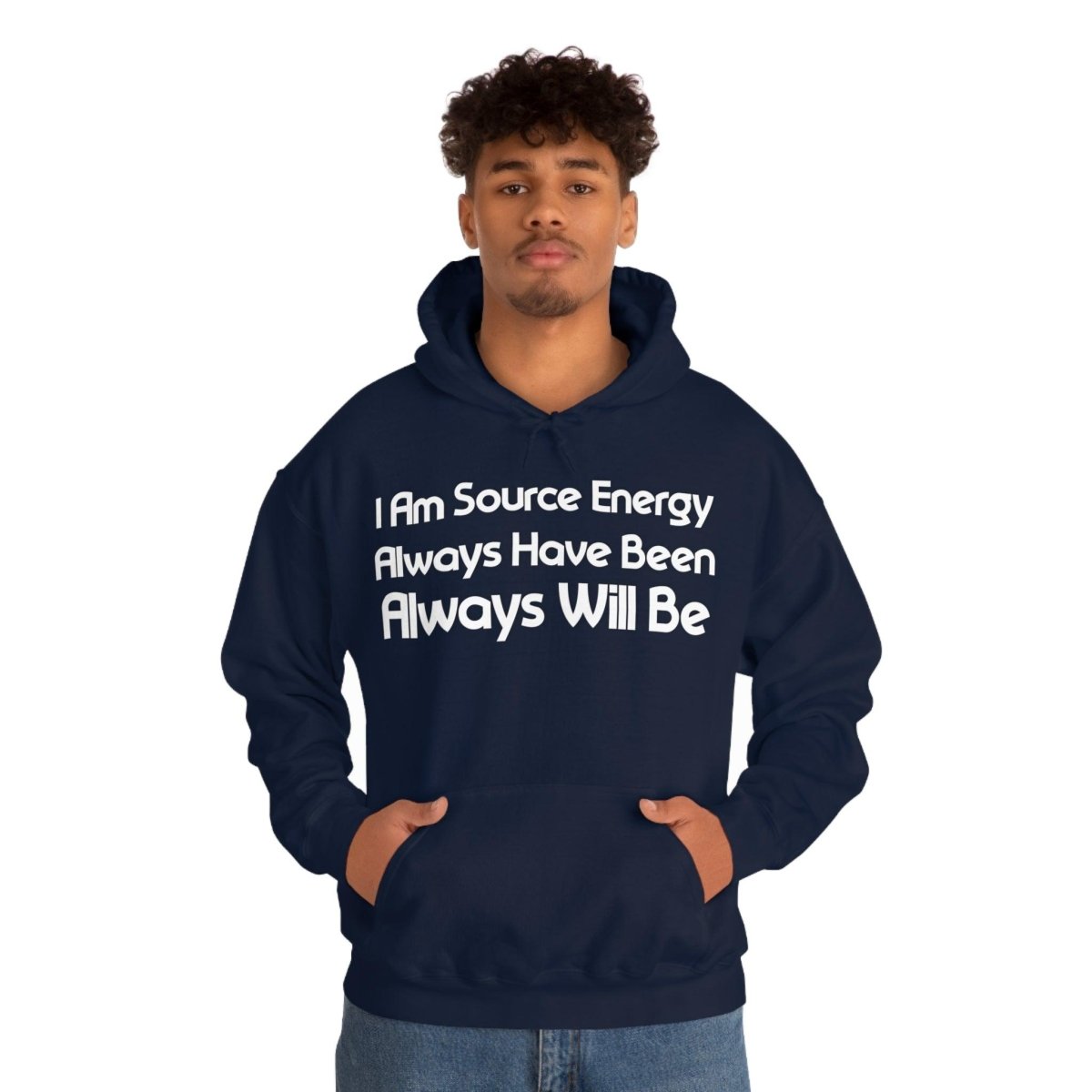 I Am Source Energy and Always Will Be Unisex Heavy Blend™ Hooded Sweatshirt - Big Brain Brew