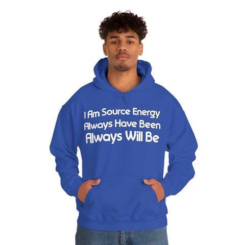 I Am Source Energy and Always Will Be Unisex Heavy Blend™ Hooded Sweatshirt - Big Brain Brew