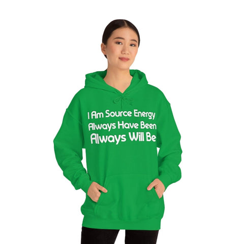 I Am Source Energy and Always Will Be Unisex Heavy Blend™ Hooded Sweatshirt - Big Brain Brew