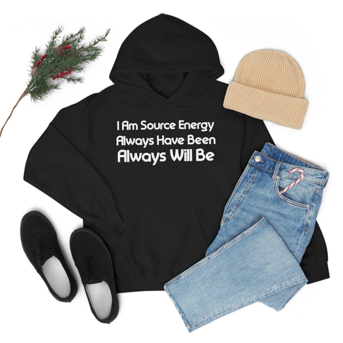 I Am Source Energy and Always Will Be Unisex Heavy Blend™ Hooded Sweatshirt - Big Brain Brew