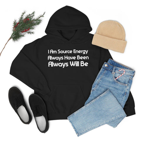 I Am Source Energy and Always Will Be Unisex Heavy Blend™ Hooded Sweatshirt - Big Brain Brew
