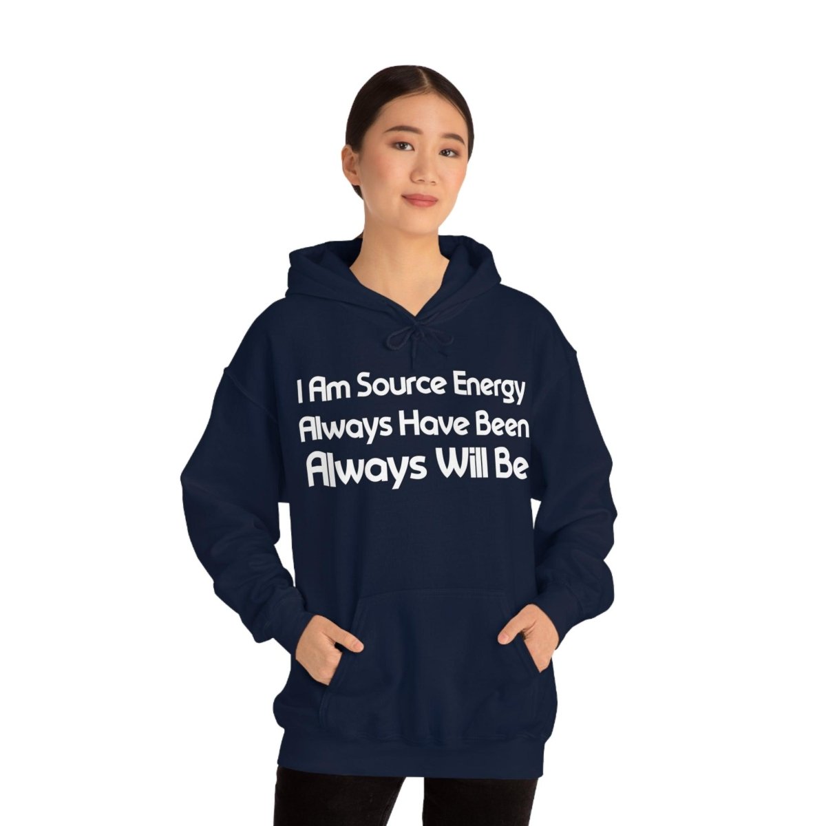 I Am Source Energy and Always Will Be Unisex Heavy Blend™ Hooded Sweatshirt - Big Brain Brew