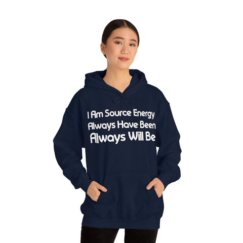 I Am Source Energy and Always Will Be Unisex Heavy Blend™ Hooded Sweatshirt - Big Brain Brew