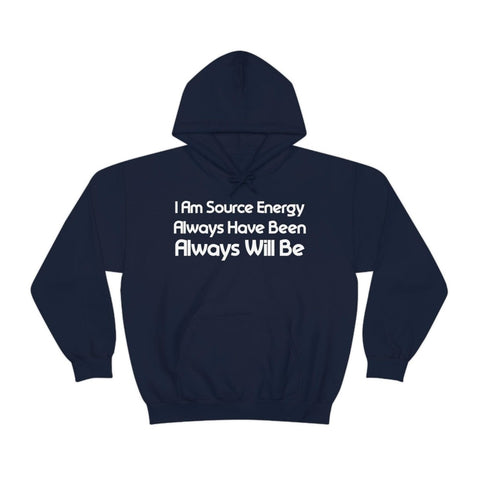 I Am Source Energy and Always Will Be Unisex Heavy Blend™ Hooded Sweatshirt - Big Brain Brew