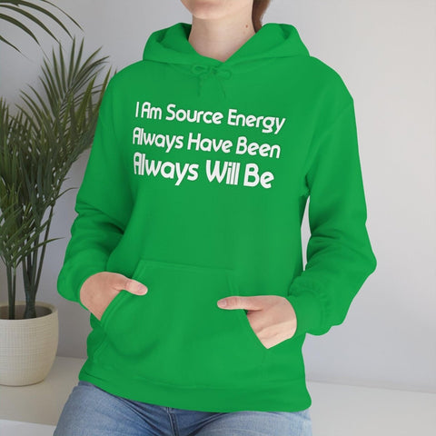I Am Source Energy and Always Will Be Unisex Heavy Blend™ Hooded Sweatshirt - Big Brain Brew