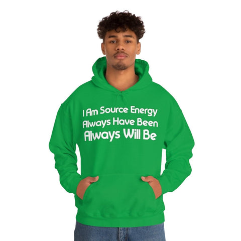 I Am Source Energy and Always Will Be Unisex Heavy Blend™ Hooded Sweatshirt - Big Brain Brew