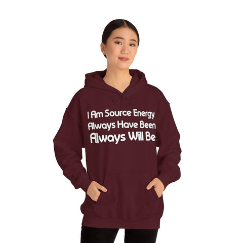 I Am Source Energy and Always Will Be Unisex Heavy Blend™ Hooded Sweatshirt - Big Brain Brew