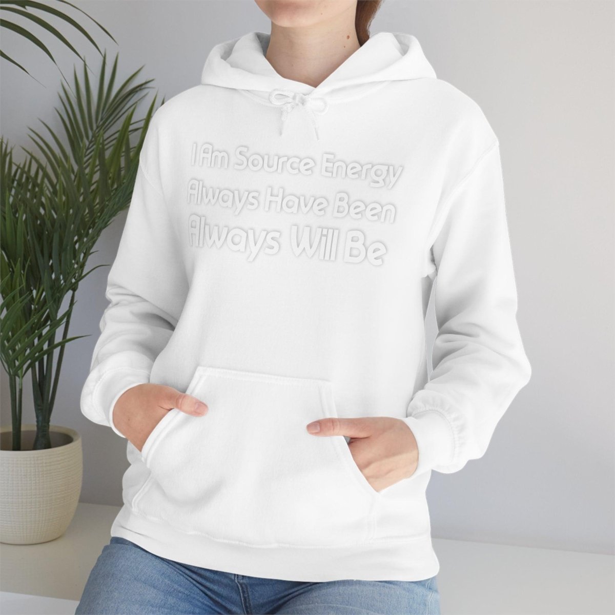 I Am Source Energy and Always Will Be Unisex Heavy Blend™ Hooded Sweatshirt - Big Brain Brew