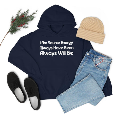 I Am Source Energy and Always Will Be Unisex Heavy Blend™ Hooded Sweatshirt - Big Brain Brew