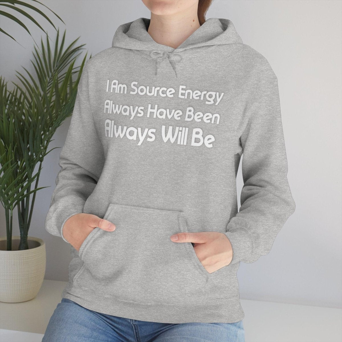 I Am Source Energy and Always Will Be Unisex Heavy Blend™ Hooded Sweatshirt - Big Brain Brew