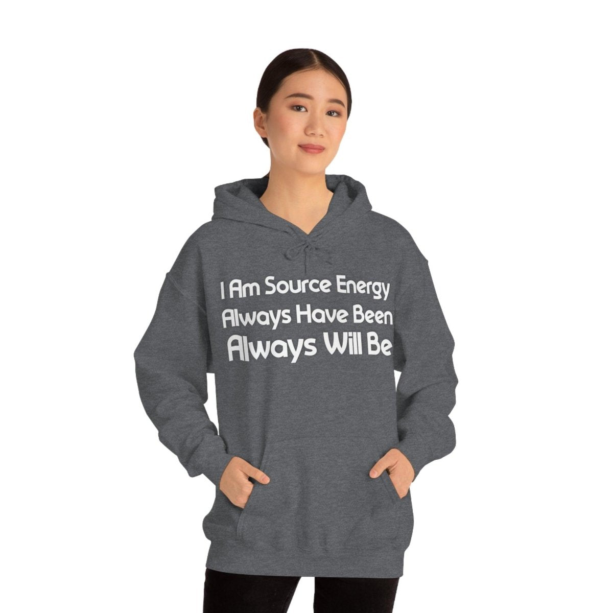 I Am Source Energy and Always Will Be Unisex Heavy Blend™ Hooded Sweatshirt - Big Brain Brew