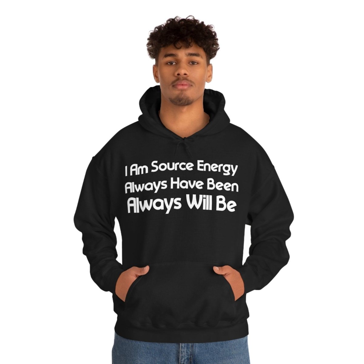 I Am Source Energy and Always Will Be Unisex Heavy Blend™ Hooded Sweatshirt - Big Brain Brew