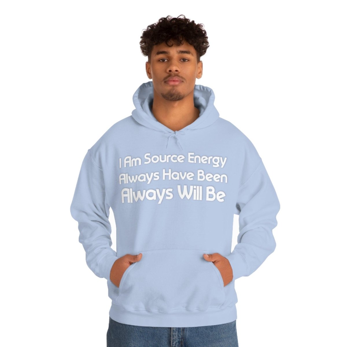 I Am Source Energy and Always Will Be Unisex Heavy Blend™ Hooded Sweatshirt - Big Brain Brew