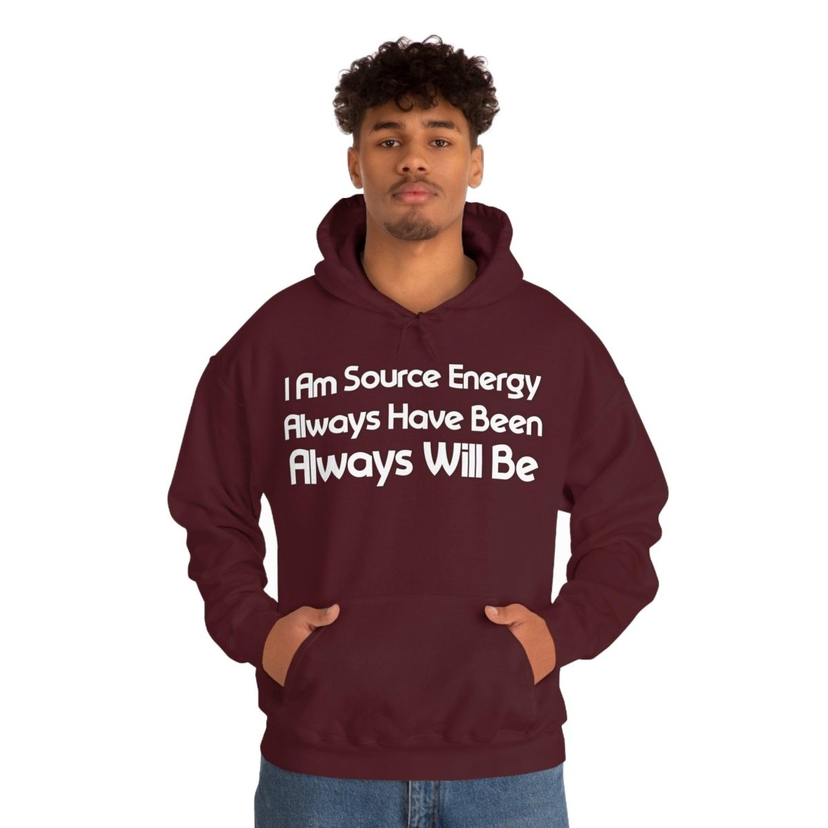 I Am Source Energy and Always Will Be Unisex Heavy Blend™ Hooded Sweatshirt - Big Brain Brew