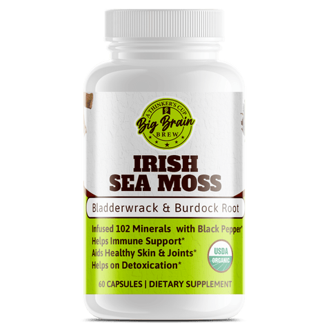 Irish Sea Moss Capsules (Antioxidant Powerhouse) - Big Brain Brew
