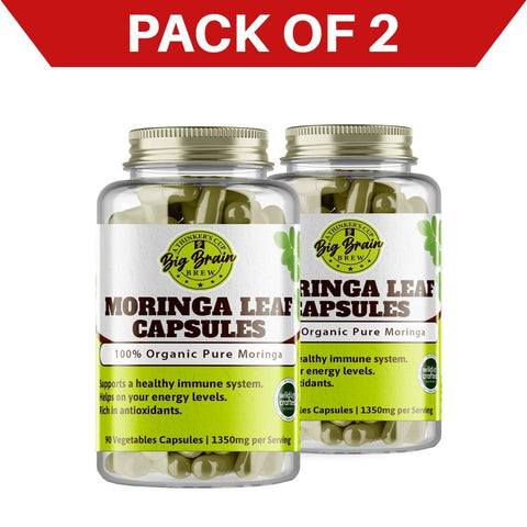 Moringa Leaf Capsules (All - natural Powerhouse) - Big Brain Brew