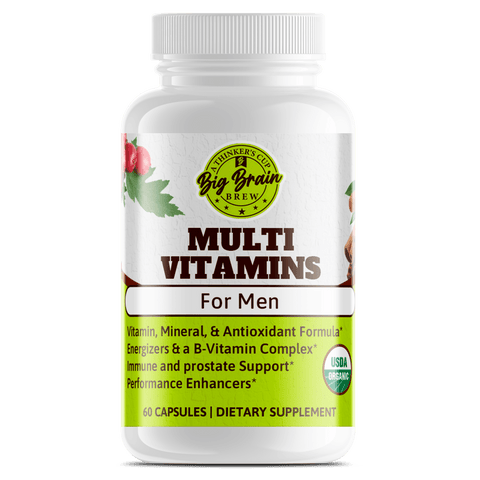 Multi - vitamins for Men (Nature's Vitality) - Big Brain Brew