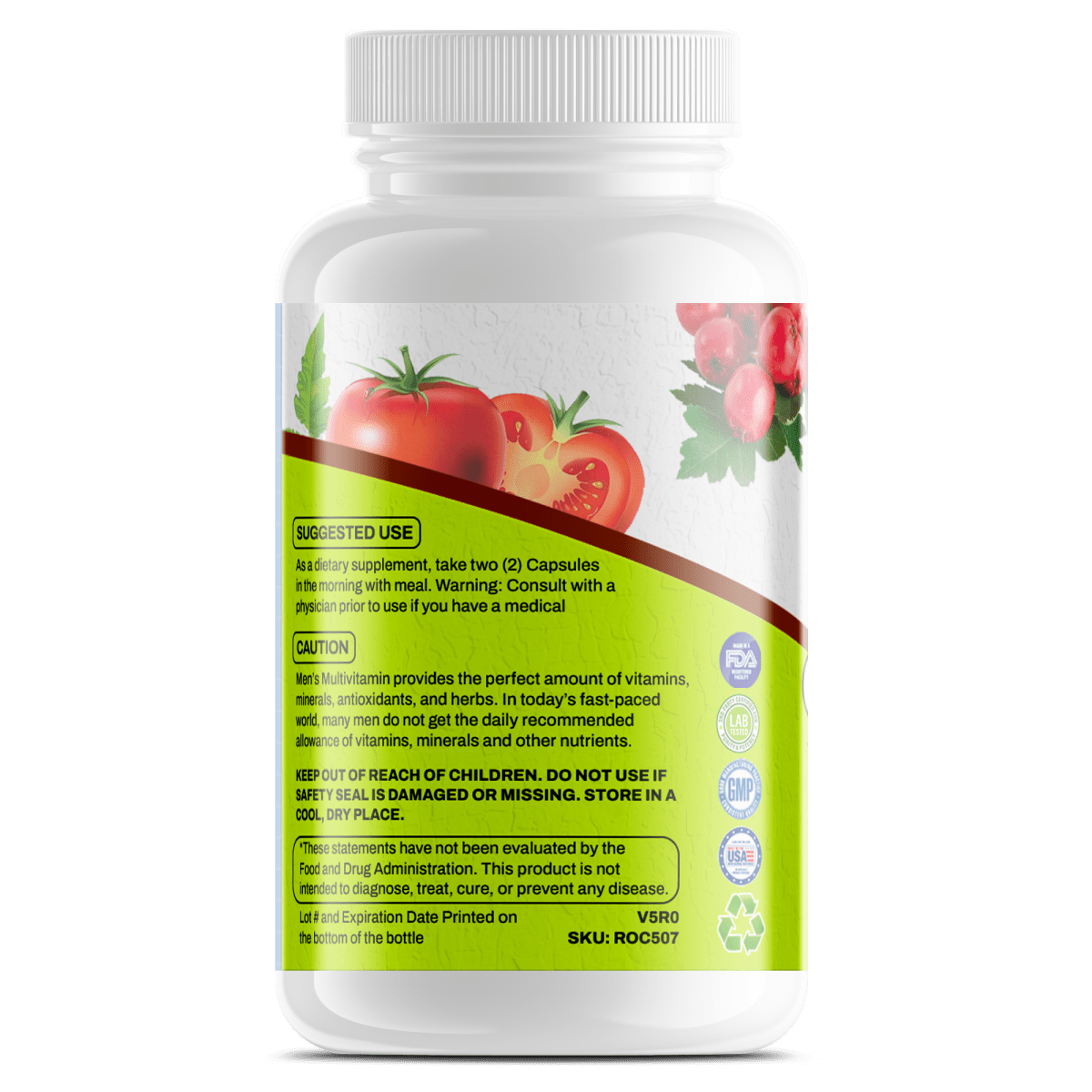 Multi - vitamins for Men (Nature's Vitality) - Big Brain Brew