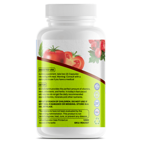 Multi - vitamins for Men (Nature's Vitality) - Big Brain Brew