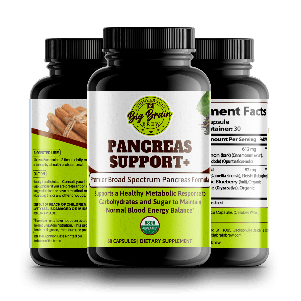 Pancreas Support+ (Premier Support Elixir) - Big Brain Brew