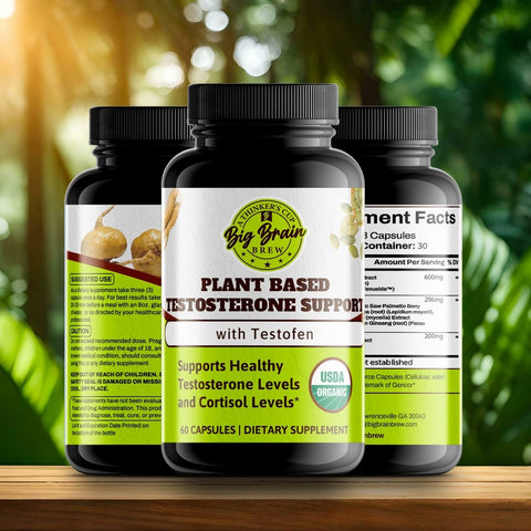 Plant - based Testosterone Support (With Testofen) - Big Brain Brew