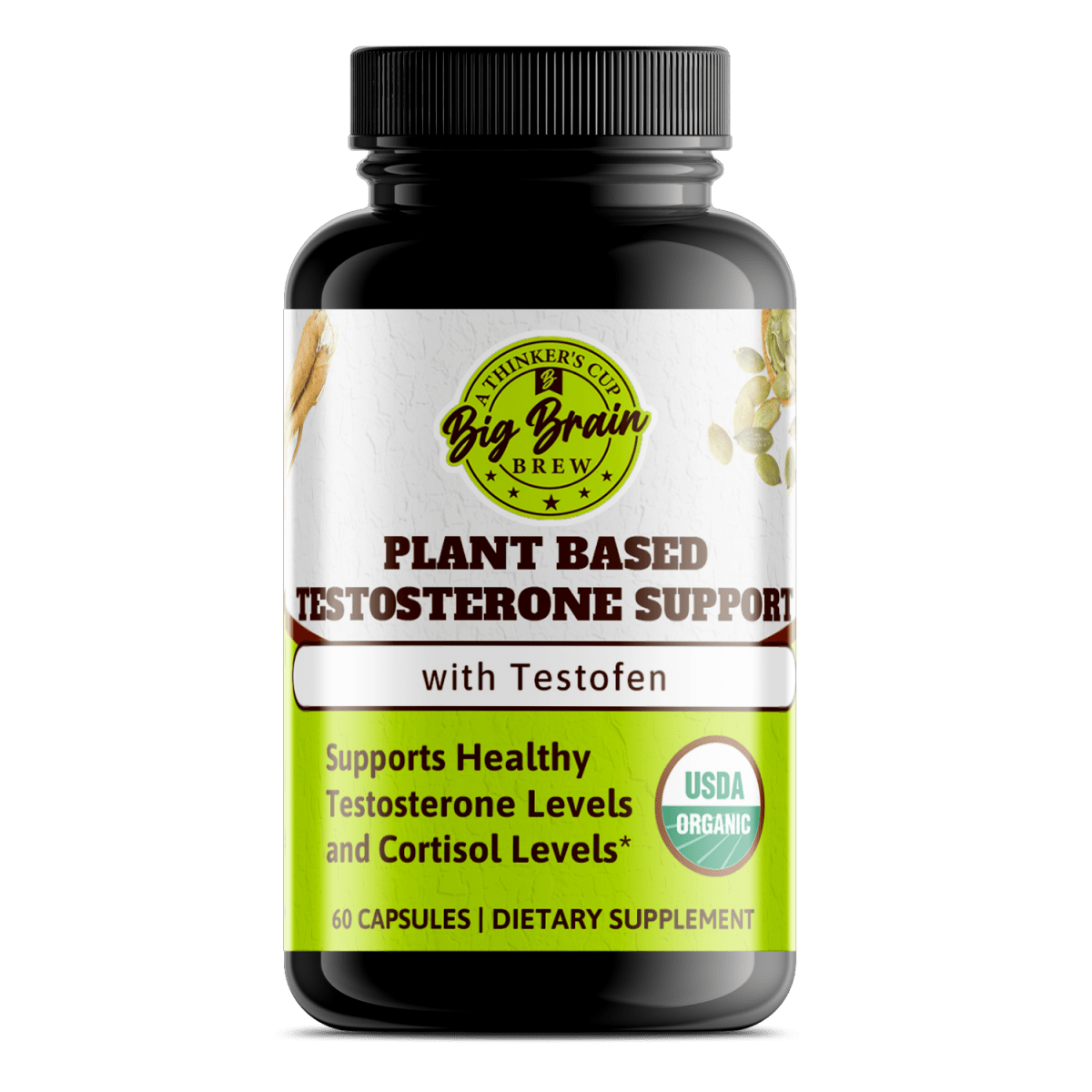 Plant - based Testosterone Support (With Testofen) - Big Brain Brew