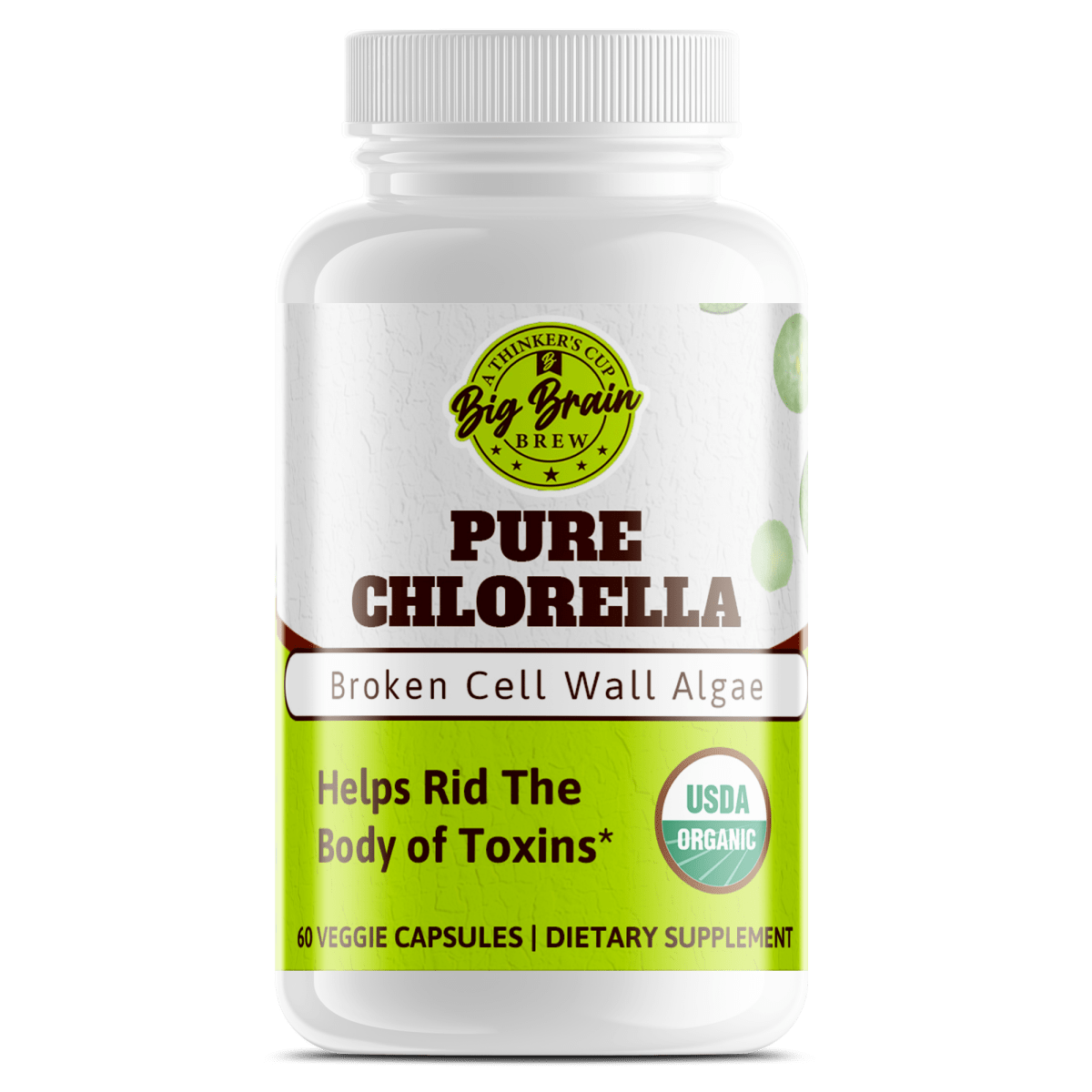 Pure Chlorella (Natural Detoxification) - Big Brain Brew