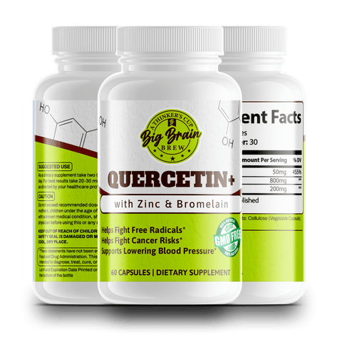 Quercetin+ (with Zinc & Bromelain) - Big Brain Brew