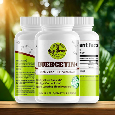 Quercetin+ (with Zinc & Bromelain) - Big Brain Brew
