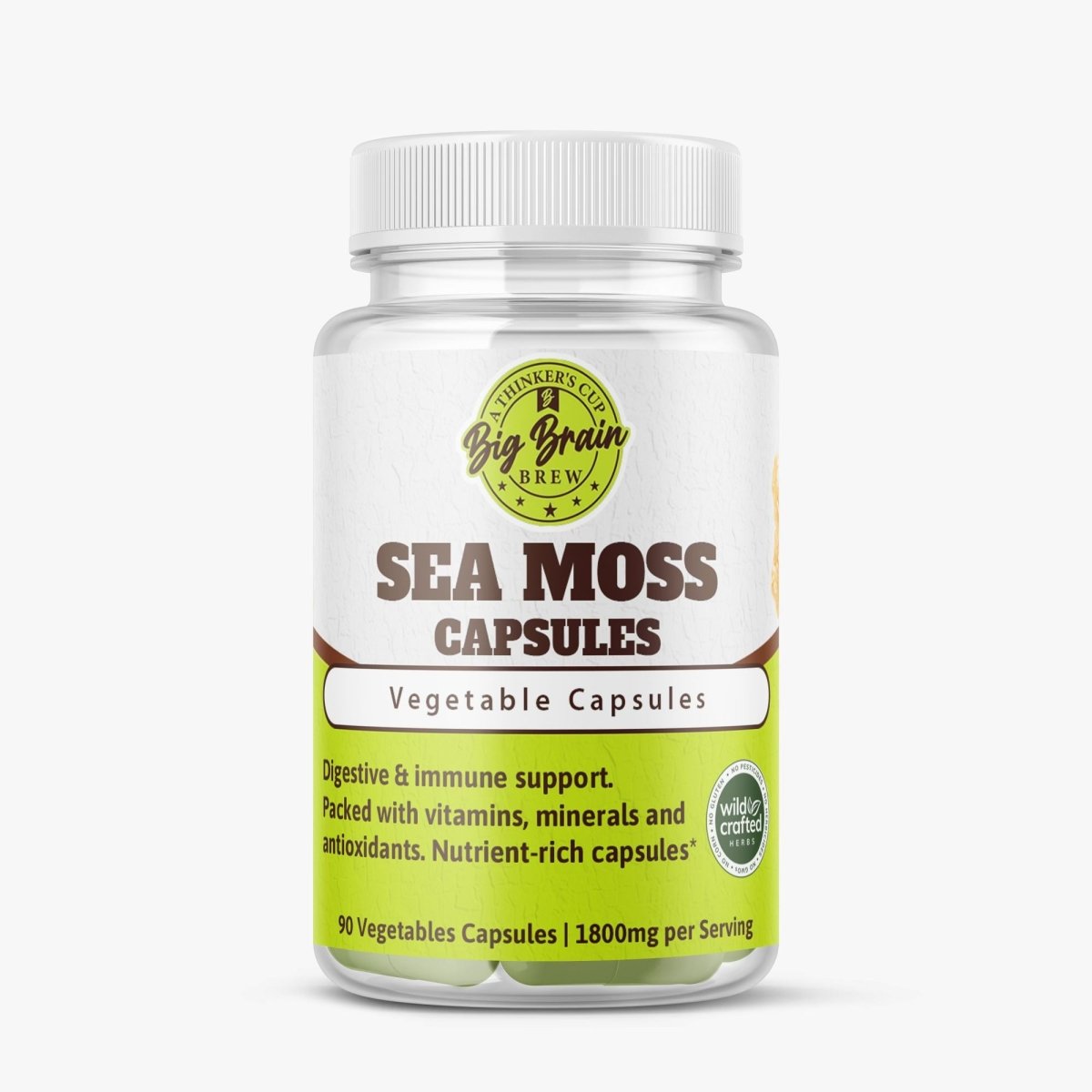 Sea Moss Capsules (Harness The Power of the Ocean) - Big Brain Brew