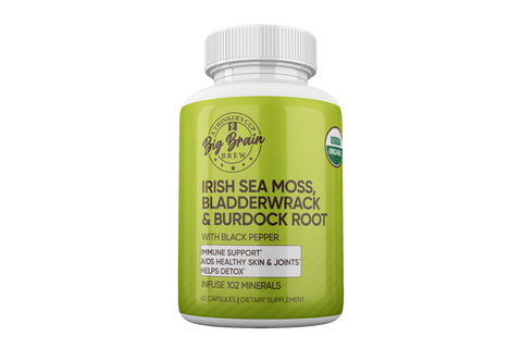 Irish Sea Moss, Bladderwrack & Burdock Root w/ Black Pepper - USDA ORGANIC